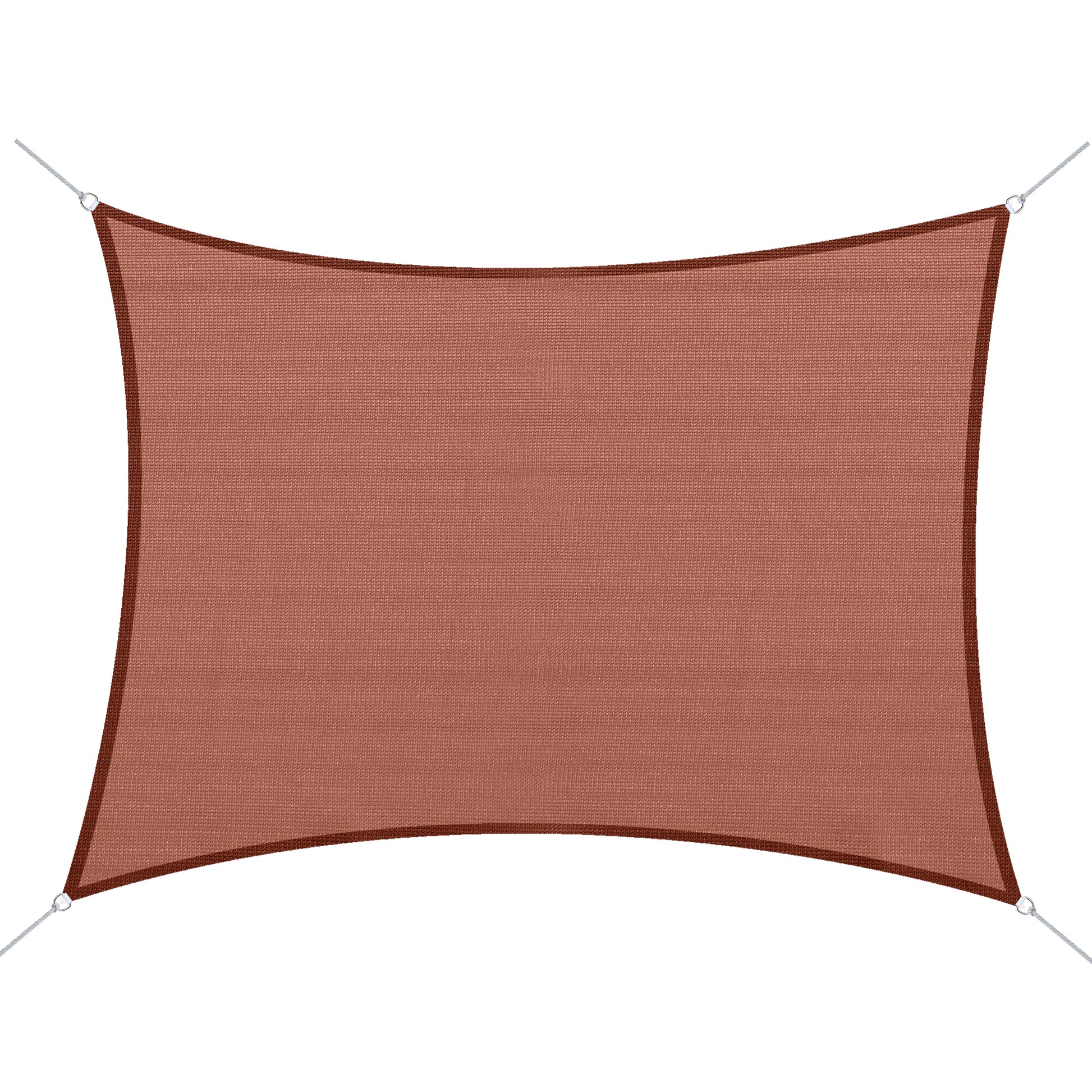 Outsunny Toldo De Vela Sombrilla Parasol Rectángulo Tejido De Poliester 185 G/m²_0