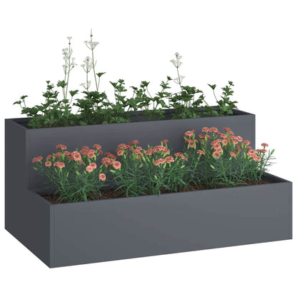 Macetero De Jardín Antracita 100 X 60 X 45 Cm_2