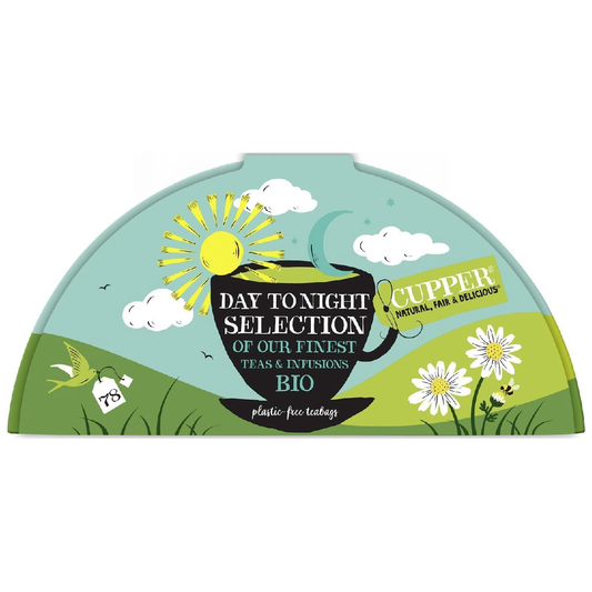 Caixa de oferta com 78 saquetas para infusões e chás Bio Cupper
