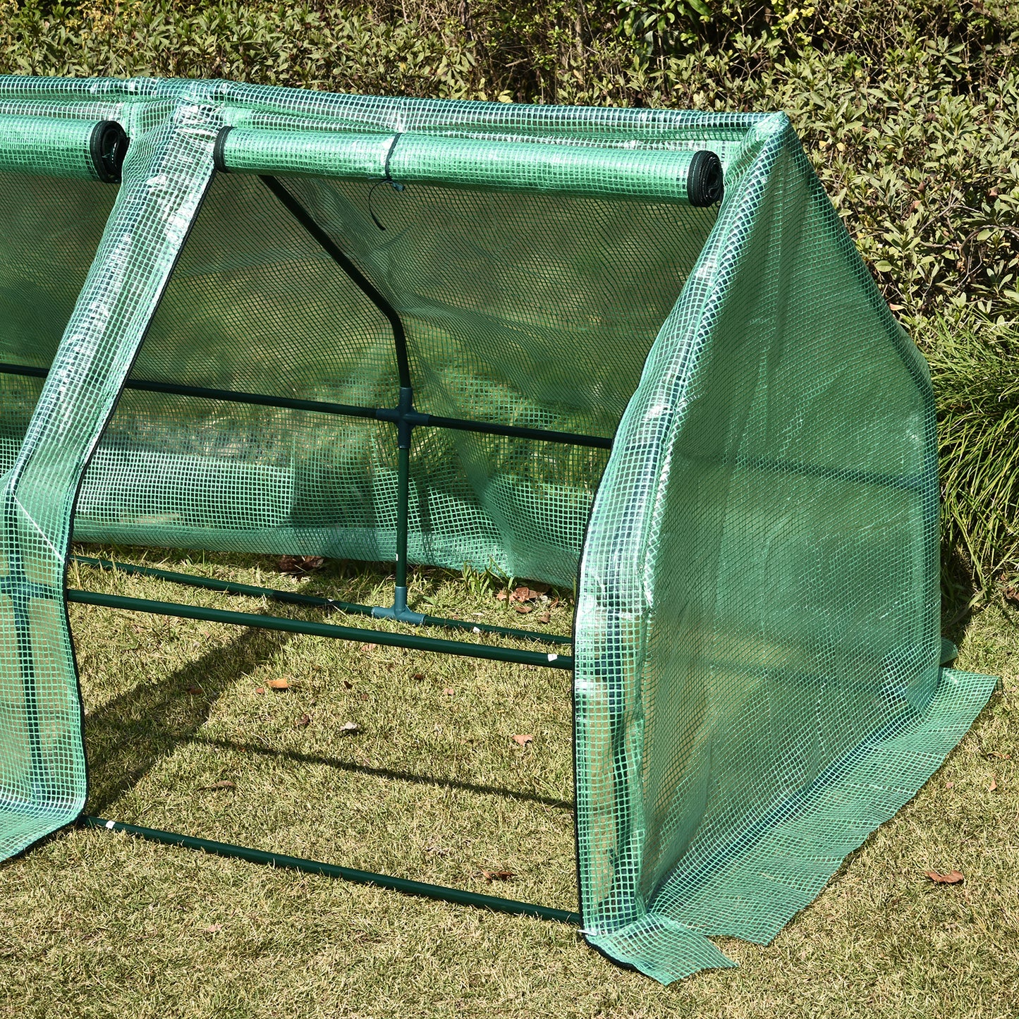 Outsunny Invernadero De Jardín 180x90x90 Cm Acero Con 3 Ventanas Cultivoplantas_4