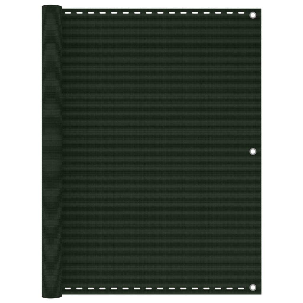 Vidaxl Toldo Para Balcón Hdpe Verde Oscuro 120x300 Cm_0
