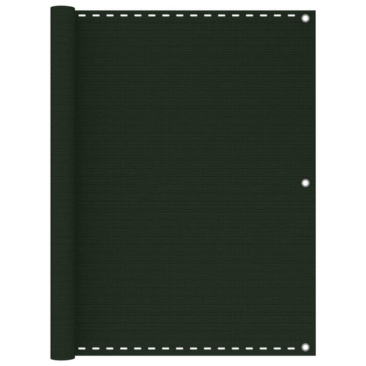 Vidaxl Toldo Para Balcón Hdpe Verde Oscuro 120x300 Cm_0