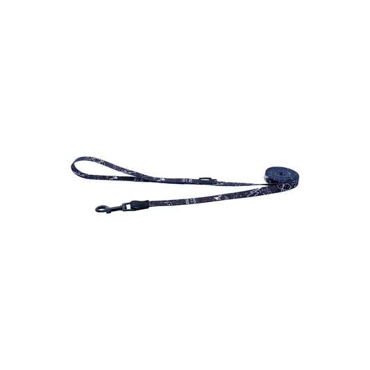 Correa Para Perro, Modelo Fusion De Rogz, Estampado Graffiti Negro. Talla M (12-22kg)_0