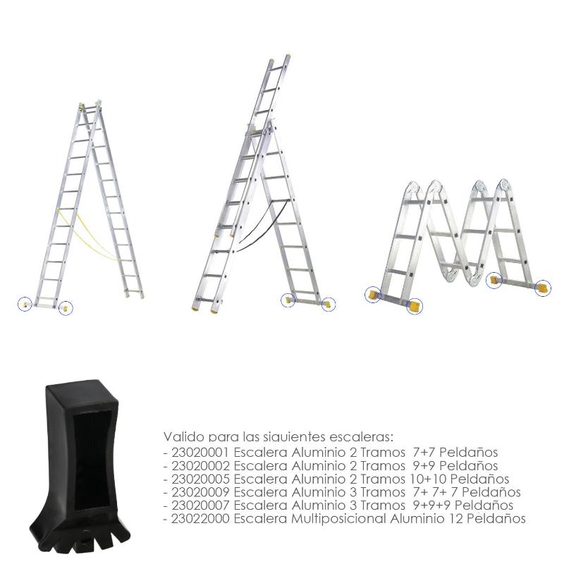 Contera Larguero Escalera 2 Y 3 Tramos /  Escalera Multiposicional Con Perfil 58 Mm. Versión 2019_1