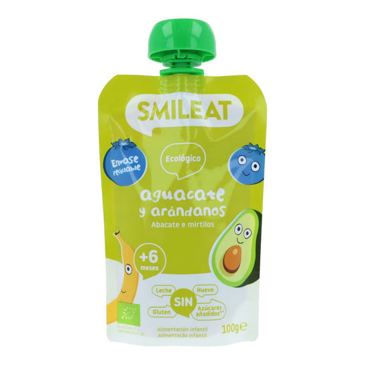 Smileat ECO Abacate e Mirtilo em saqueta, 100g