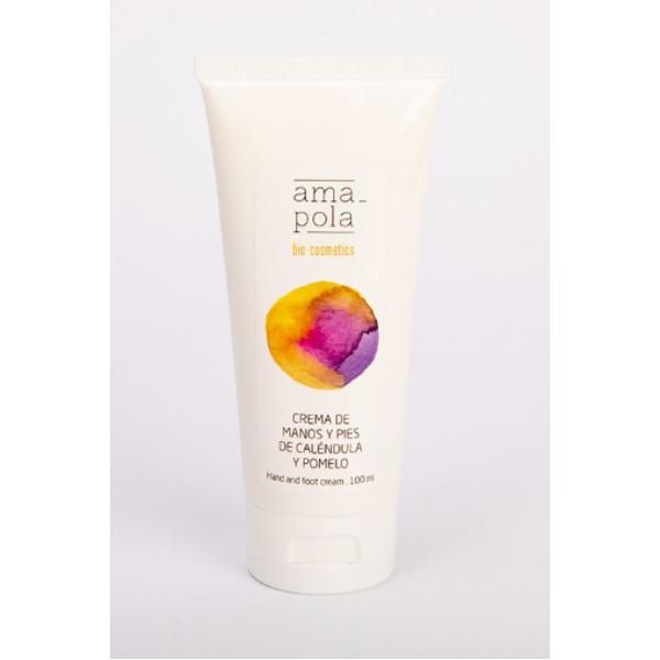 Creme de mãos e pés Calêndula e Toranja Amapola Biocosmetics 100 ml