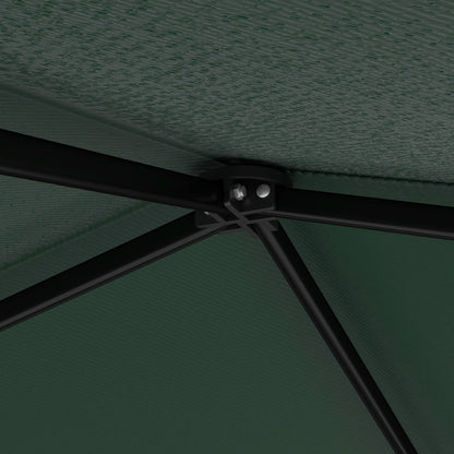 Outsunny Carpa Plegable 220x220x200 Cm Con 1 Pared Lateral Verde_3