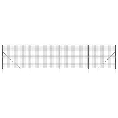 Cerca De Alambre Con Pinchos De Anclaje Gris Antracita 2,2x10 M / Vetonek_2