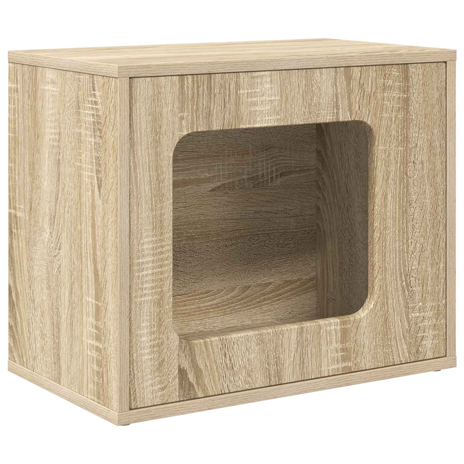 Casa Para Gatos Sonoma 51 X 30 X 42,5 Cm Madera De Ingeniería_0