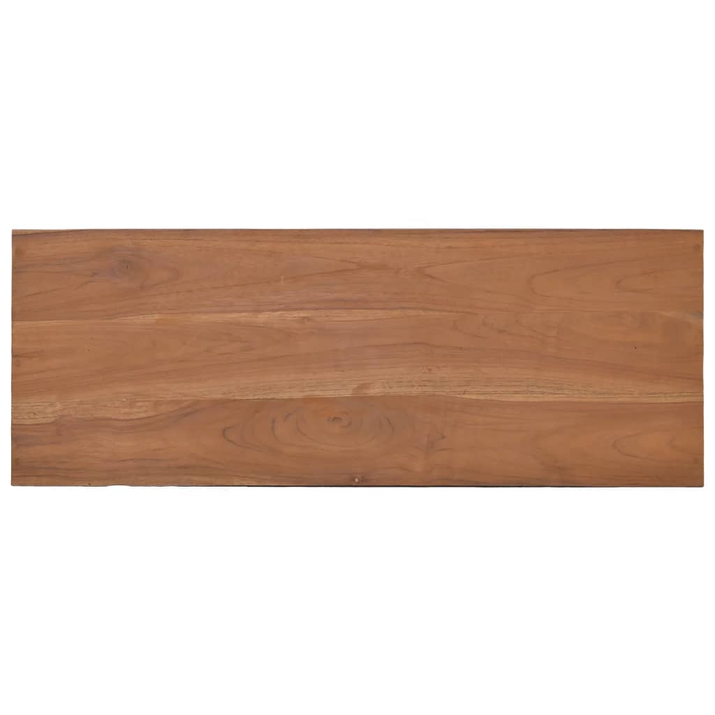 Mesa Consola De Madera Maciza De Teca 80x30x80 Cm_4