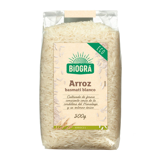Arroz Basmati Branco Biológico 500 g Biográ