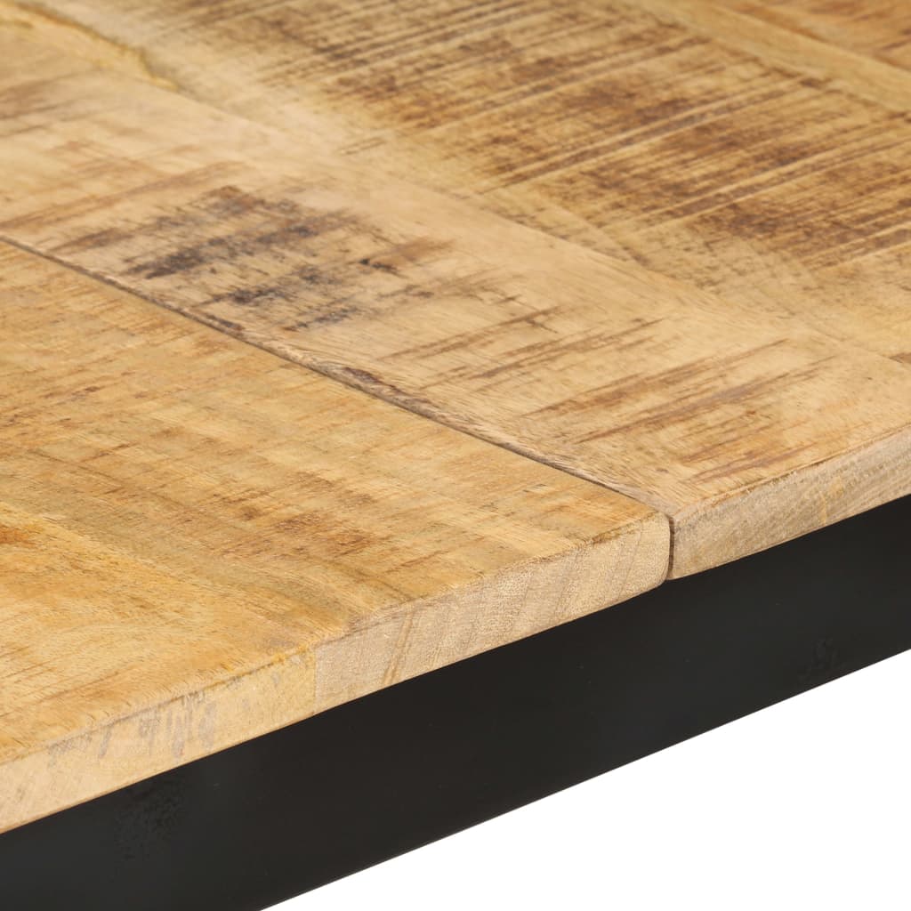 Mesa De Comedor De Madera Maciza De Mango Rugosa 180x90x76 Cm_3