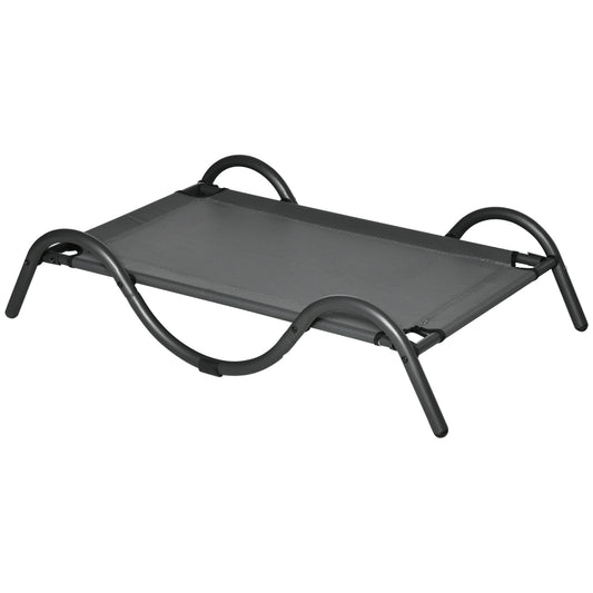 Pawhut Cama Elevada Para Perros Con Tela Malla Marco Curvo De Acero 92x55,5x21cm_0