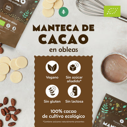 Manteiga de cacau em bolachas ECO Planeta Huerto 250 g