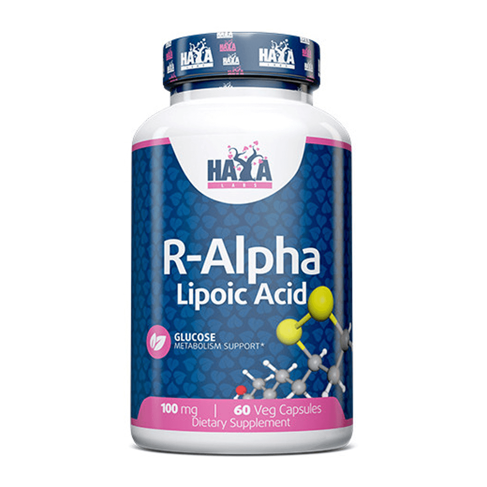 Ácido R-alfa Lipoico 100mg - 60 Cápsulas Vegetales - Antioxidantes - Haya Labs_0
