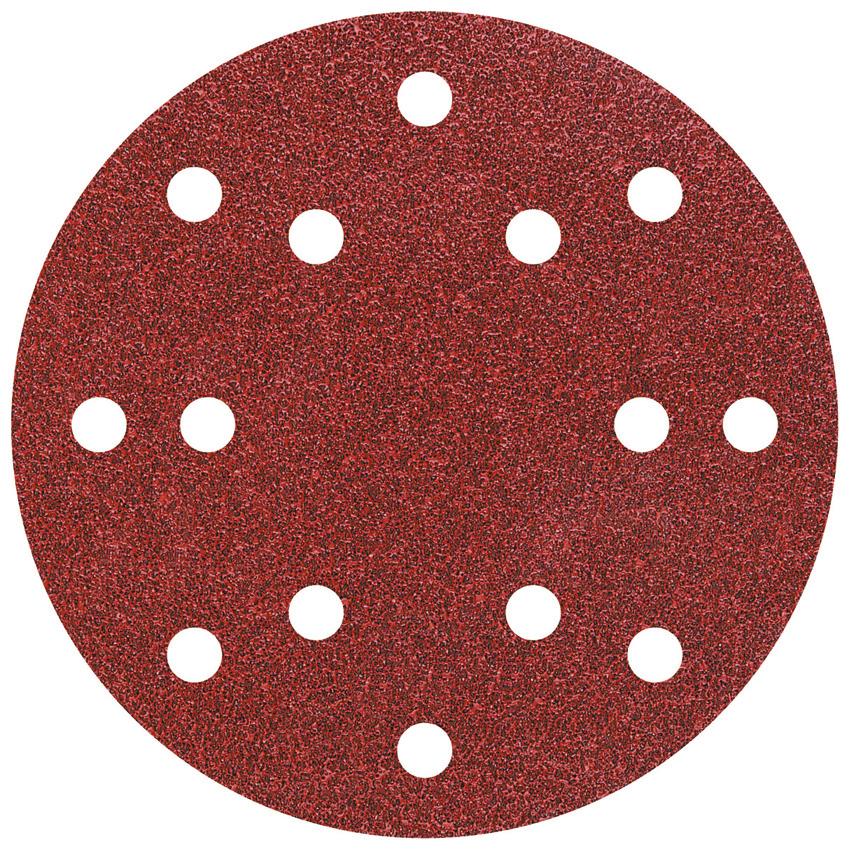 10 lixas autocolantes GR 40,80,120 Ø 150 mm Wolfcraft 8404000