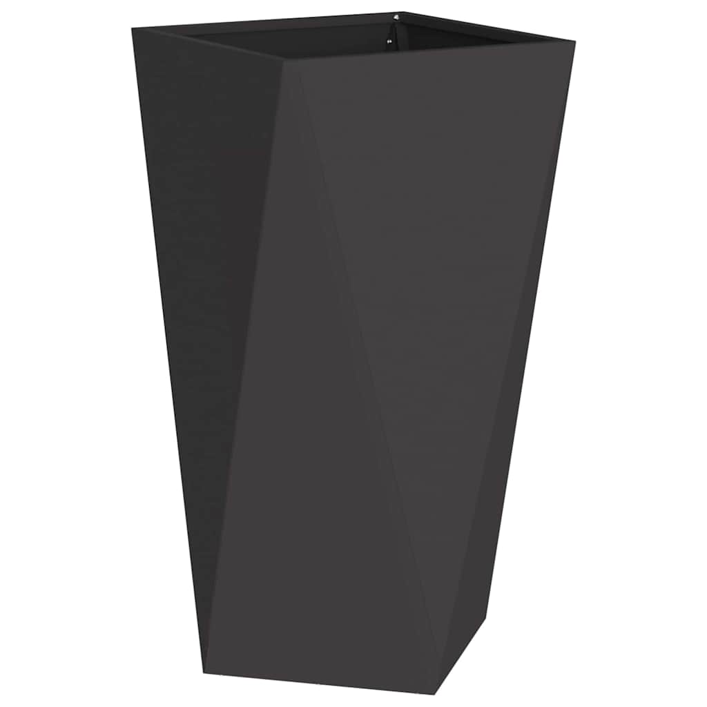 Jardinera 2 Uds. Negro 40 X 40 X 75 Cm Acero_4