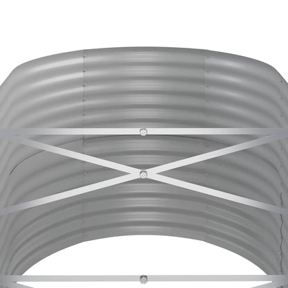 Jardinera Arriate Acero Galvanizado Antracita 152x80x68 Cm_4
