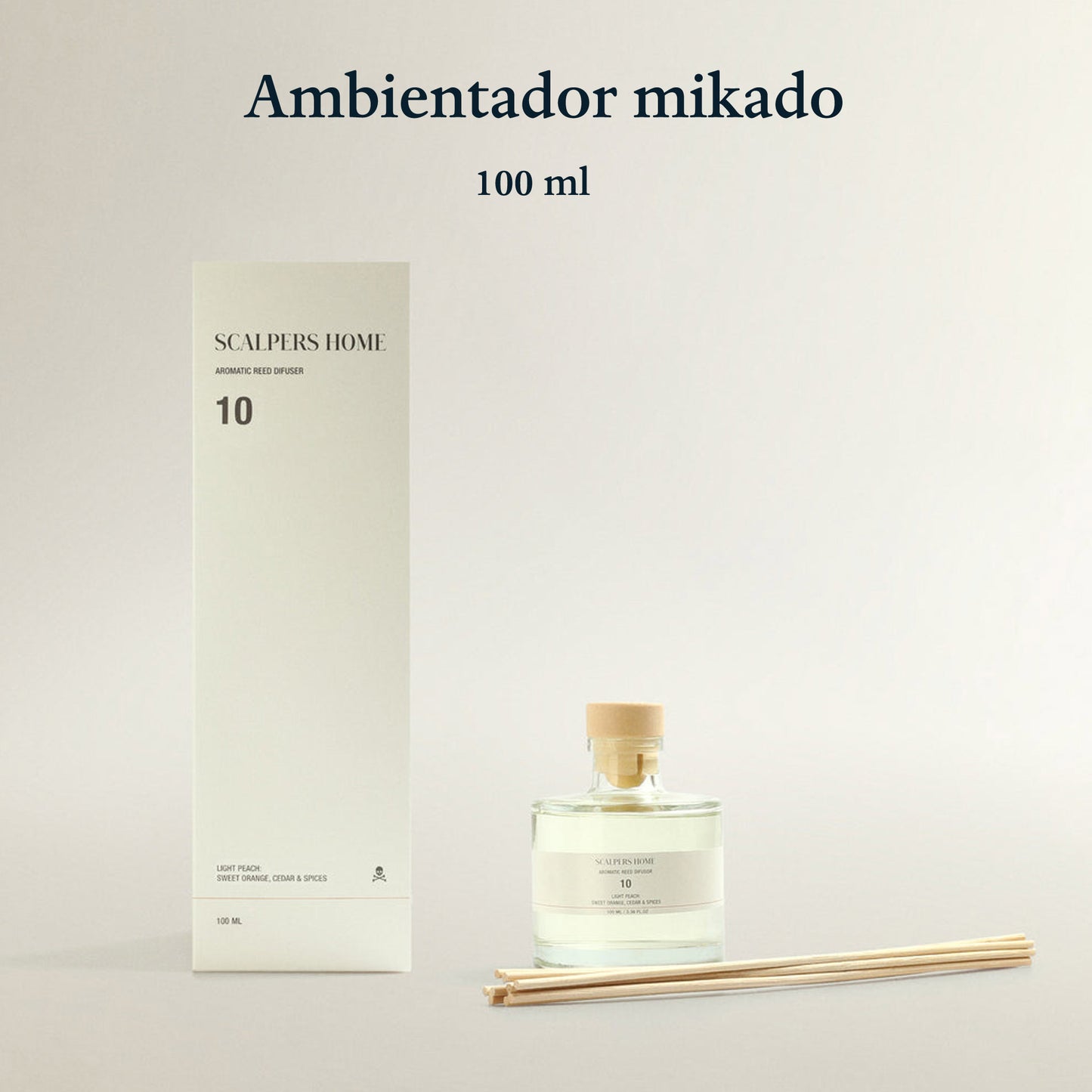 Difusor Mikado 100ml Light Peach Scalpers_1