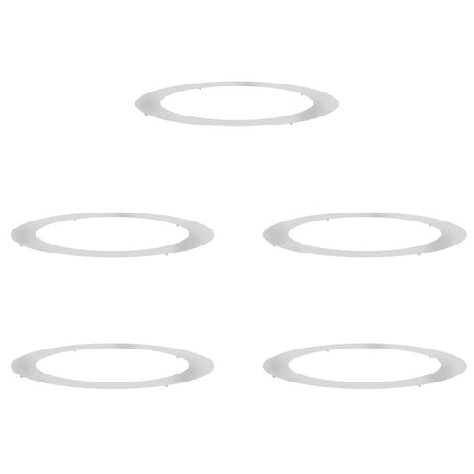 Adecuado Para Anillos De Árbol Plano 5 Uds. Plateado Ø90/120 Cm_0