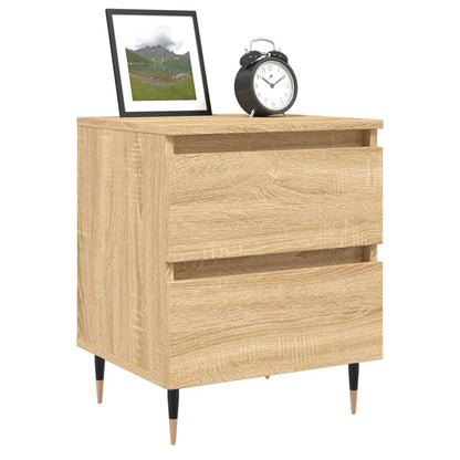 Mesita De Noche Madera De Ingeniería Roble Sonoma 40x35x50 Cm_1