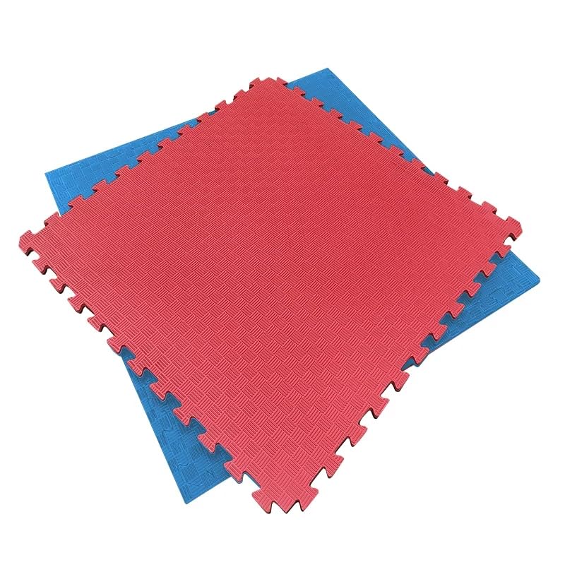 Artatami® Tatami Puzzle 1x1x40 mm Rojo - Azul Pack Ahorro【2 Unidades】 Alta Densidad EVA – Judo, BJJ, MMA y Lucha_0