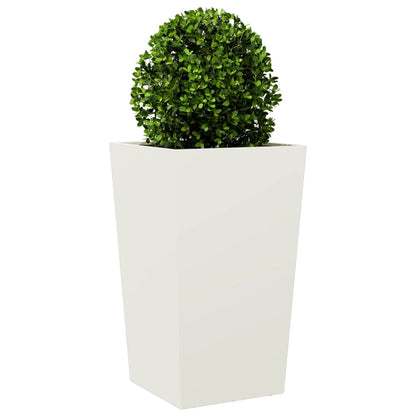 Jardinera De Acero Blanca 45x45x75 Cm_2
