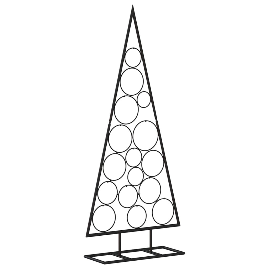 Vidaxl Árbol De Navidad Para Decoración Metal Negro 125 Cm_0