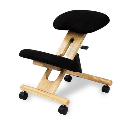 Silla Ergonómica Ergochair Negro Madera De Haya Madera, Negro, 42 X 60 X 65cm_0