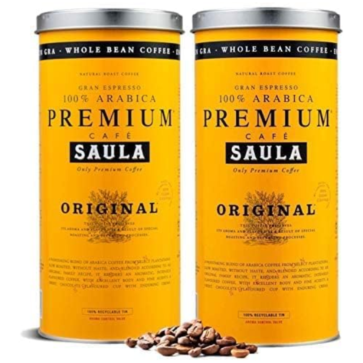 Pacote x 2 ótimo café expresso premium original Blend Grain 500g