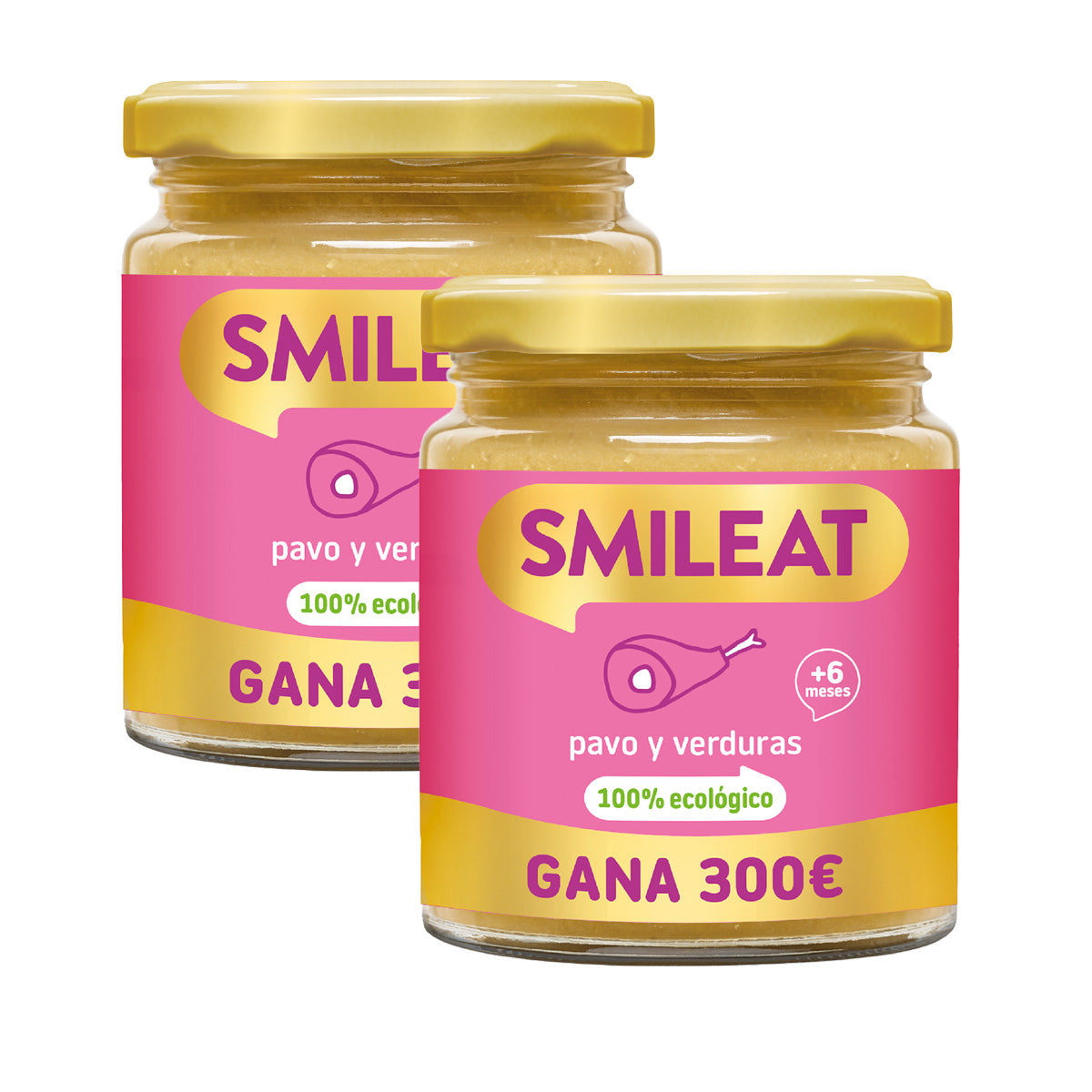 PROMOÇÃO 2x Smileat Peru Biológico e Vegetais em Pote +6 meses 230g