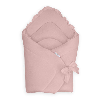 Saco Capazo 4 En 1 Muselina Rosa_0