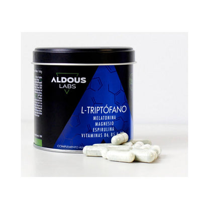 L-Triptofano Premium 600 mg + Melatonina 1,78 mg + Magnésio + Espirulina + Vitaminas, 200 cápsulas. Aldous Labs