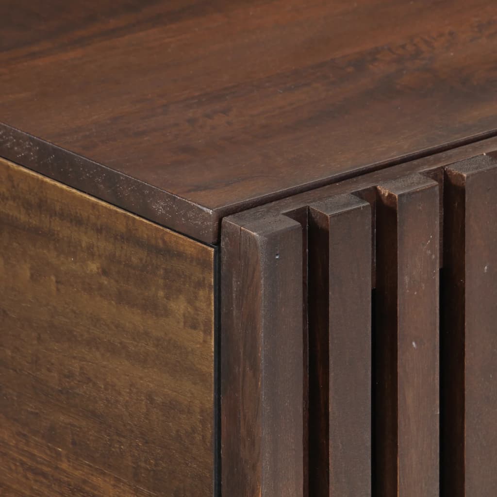 Mesa De Centro Madera Maciza Mango Marrón 80x51x40 Cm_4