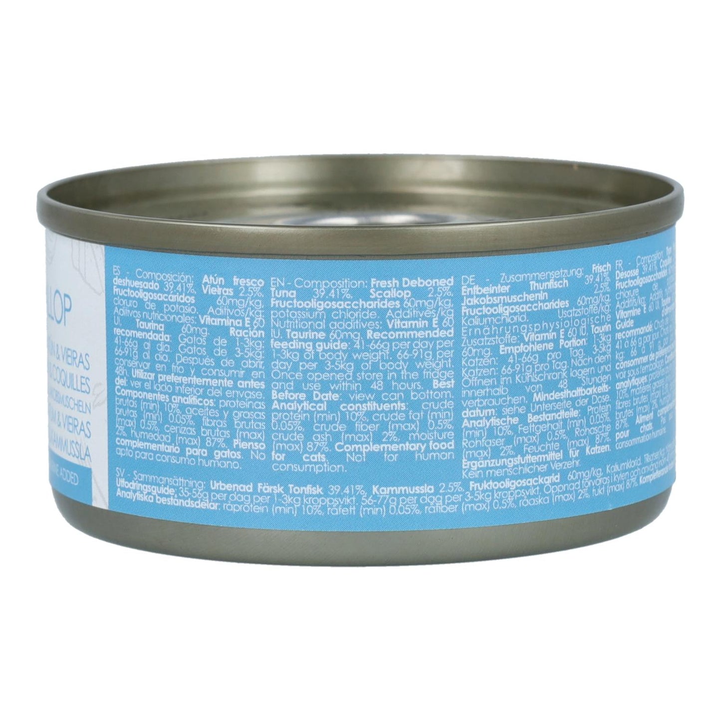 Kit Cat Can Toppers - Atum e Vieiras 80g Ração húmida para gatos em gelatina