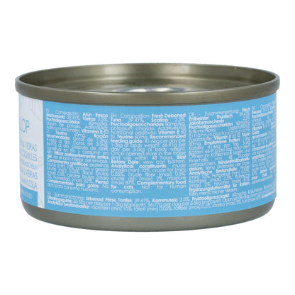 Kit Cat Can Toppers - Atum e Vieiras 80g Ração húmida para gatos em gelatina