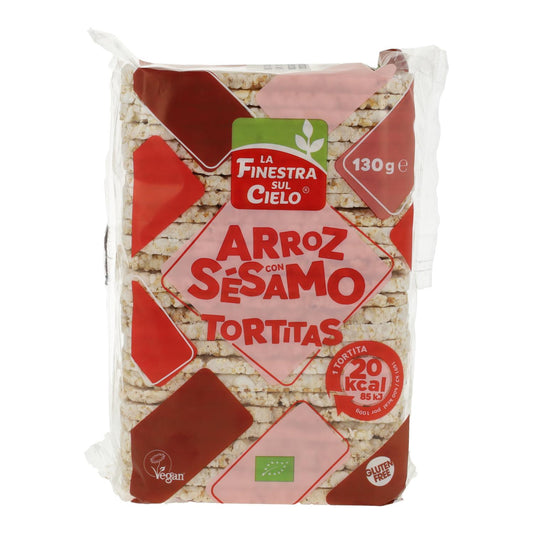 Bolinhos de Arroz com Sésamo La Finestra Sul Cielo 130 g
