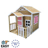 Masgames Olden Pink Wooden Playhouse With Panels Masgames Olden.