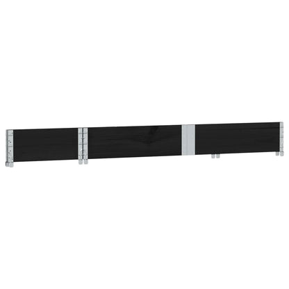Jardinera De Madera Maciza De Pino Negro 150x50 Cm_5