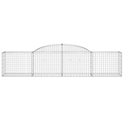 Cestas De Gaviones 20 Uds Forma De Arco Hierro 300x50x60/80 Cm_3