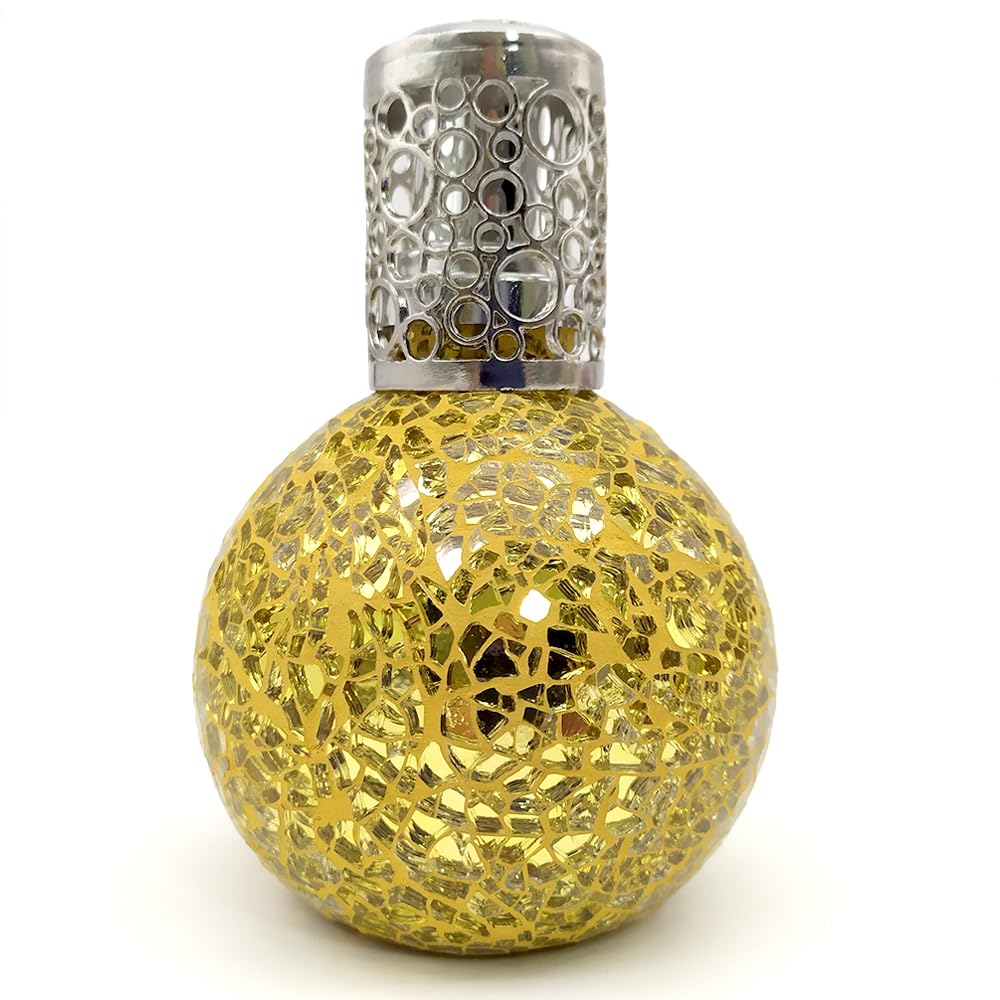 Pack Ahorro Lámpara Catalítica Mosaico Dorado + Aroma Caribbean Passion 200ml + Limpiador Neutro 200ml + Mecha Repuesto_1