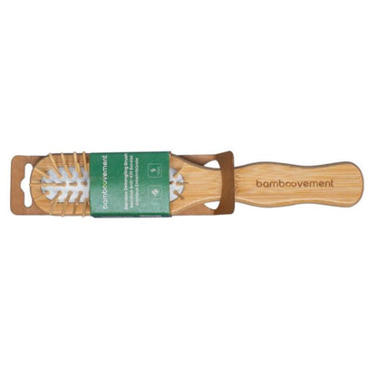 Escova de cabelo em bambu FSC. Cerdas longas e direitas. Especialmente concebida para desembaraçar.