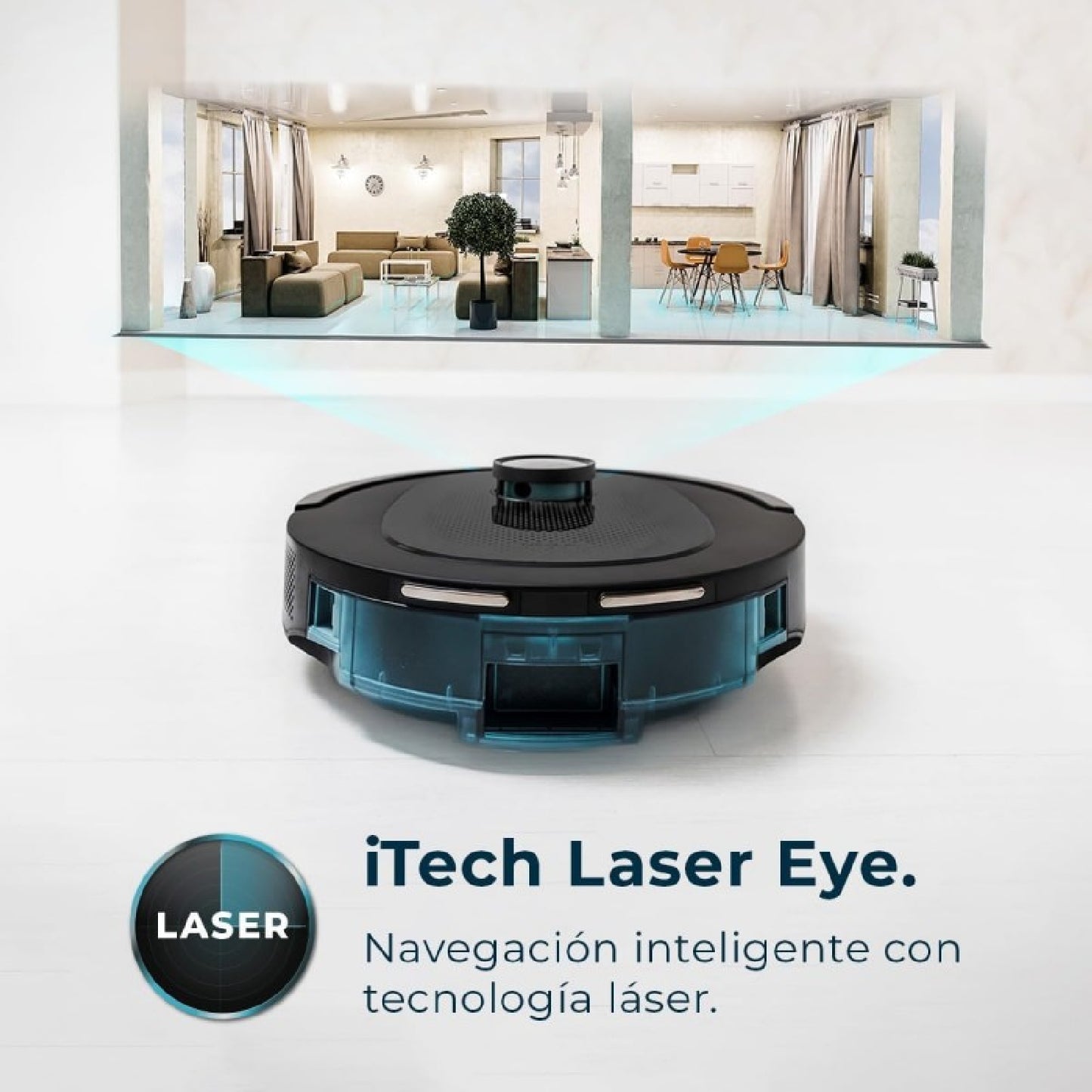 Cecotec Robot Aspirador Conga 7490 Ultimate Home X-treme X Titanium 3000 Pa. 120 Min Autonomía Navegación Láser Y Base D_3