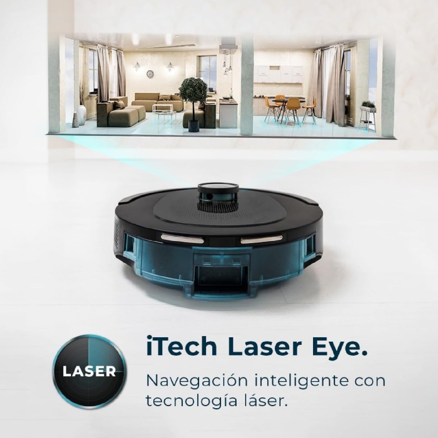 Cecotec Robot Aspirador Conga 7490 Ultimate Home X-treme X Titanium 3000 Pa. 120 Min Autonomía Navegación Láser Y Base D_3