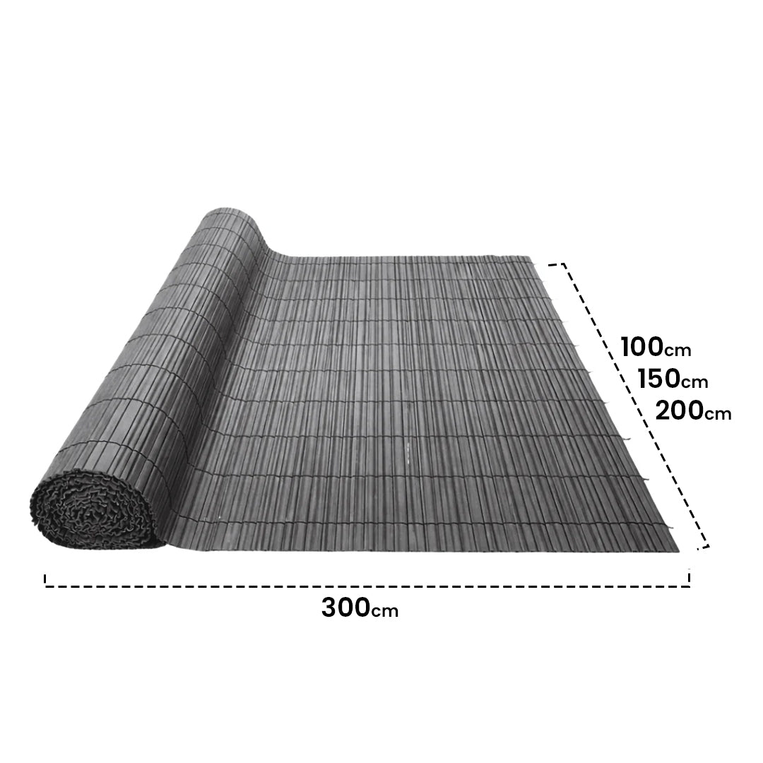 Cañizo Pvc Doble Cara 20 Mm Surfcane 20 Mm 1,5x3 Negro Nortene_1