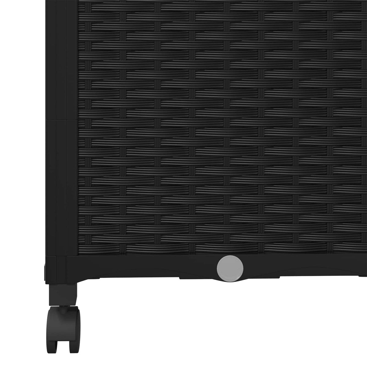 Jardinera Con Enrejado Y Ruedas Negro 120 X 40 X 146 Cm Pp_5