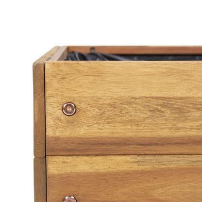 Jardinera Elevada De Madera Maciza De Acacia 50x40x45 Cm_5