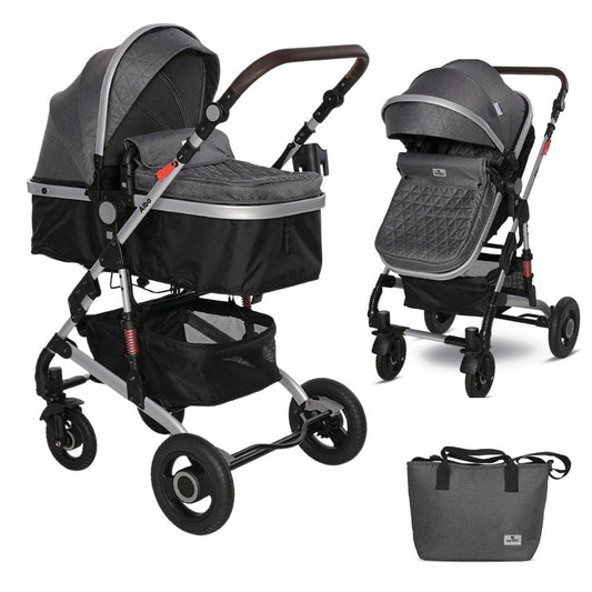 Carrito De Bebé Dúo Convertible Alba Premium Steel Grey_0