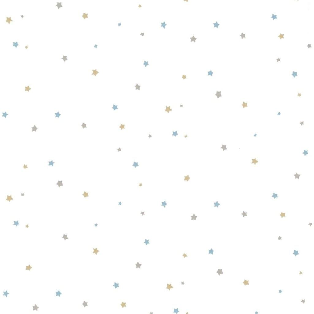 Noordwand Papel Pintado Mondo Baby Little Stars Azul Y Blanco_0