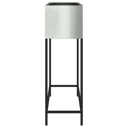 Jardinera Elevada Plateado 100 X 26 X 82 Cm Acero Galvanizado_5